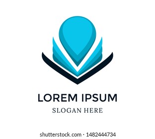 Abstract vector logo. Modern abstract icon design. Isolated on a white background. A suitable logo for companies and business brands