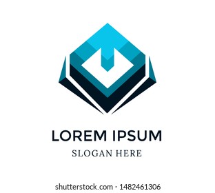 Abstract vector logo. Modern abstract icon design. Isolated on a white background. A suitable logo for companies and business brands