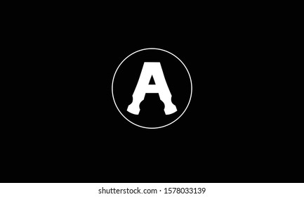A abstract vector logo monogram template