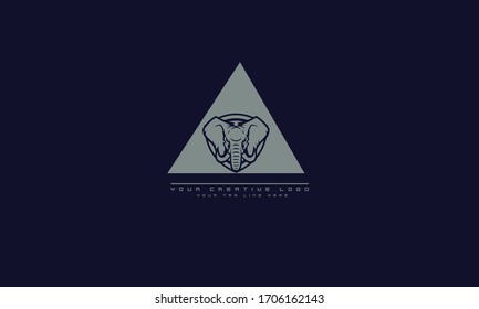 A abstract vector logo monogram template