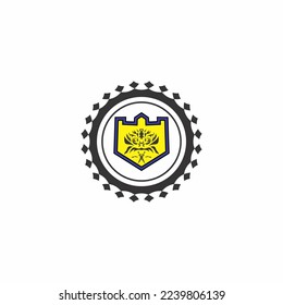 abstract vector logo on white background