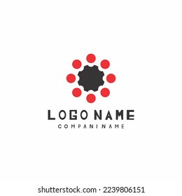 abstract vector logo on white background