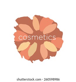 abstract vector logo of the petals in a circle