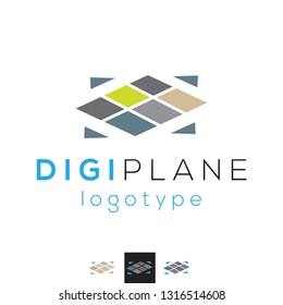 Abstract Vector Logo. Professional Corporate Branding Icon. Geometric Graphic Design.