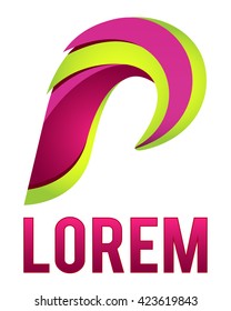Abstract vector logo template