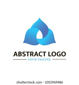 Abstract vector logo template for business company. Can be used for medical companies, high-tech innovation. Creative logotype. EPS10.