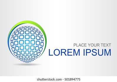 Abstract vector logo. Template for design.