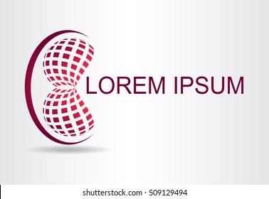 Abstract vector logo. Template for design.