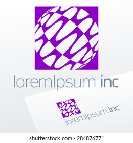 Abstract vector logotype. Emblem for Business, Corporation.