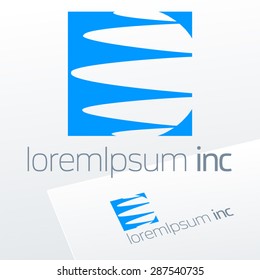 Abstract vector logotype. Emblem for Business, Media, Corporation.