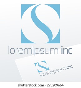 Abstract vector logotype. Emblem for for Business, Technology, Corporation.