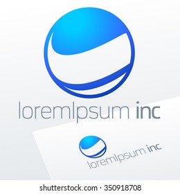 Abstract vector logotype. Emblem for for Business, Technology, Corporation.