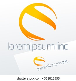 Abstract vector logotype. Emblem for for Business, Technology, Corporation.