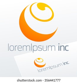Abstract vector logotype. Emblem for for Business, Technology, Corporation.
