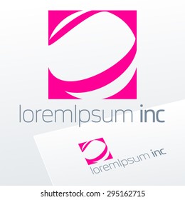 Abstract vector logotype. Minimalistic emblem for Fashion, Cosmetics