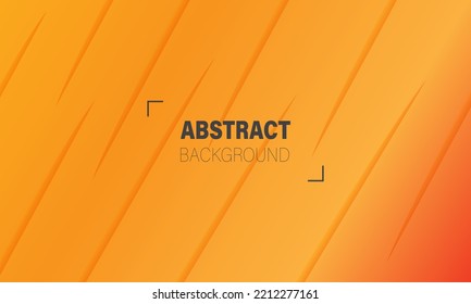 Pancarta larga del vector abstracto. Fondo de degradado naranja con flechas y espacio de copia para texto. Portada de medios sociales, cabecera, banner web. Ilustración del vector