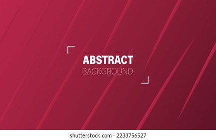 Abstract vector long banner. Viva magenta gradient background with arrows and copy space for text. Social media cover, header, web banner. Vector  illustration