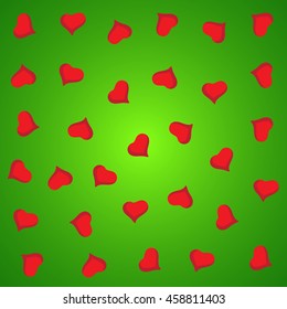 Abstract vector love background full of hearts. Valentine's day card.
