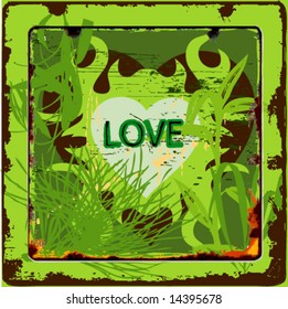 abstract vector love symbol