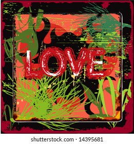 abstract vector love symbol