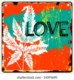 abstract vector love symbol