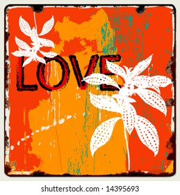 abstract vector love symbol