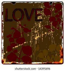 abstract vector love symbol