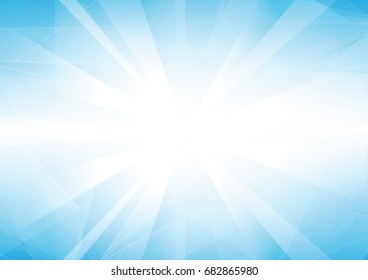 Abstract vector Low poly  background on blue color. illustration vector design