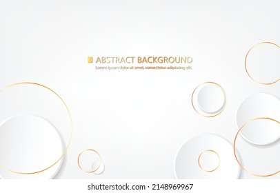 Abstract vector luxury background.geometric circles shape