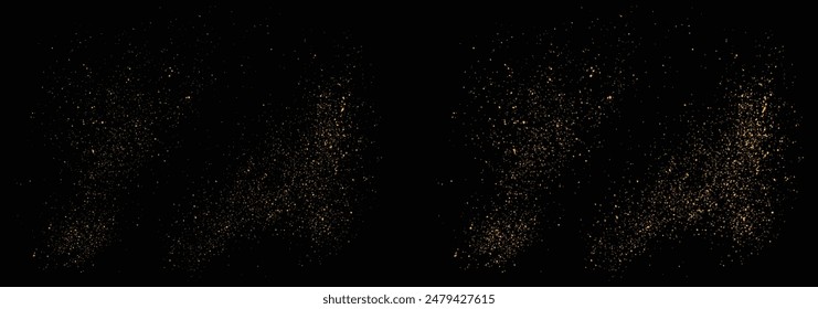 Abstract vector luxury gold glitter festive confetti background. Golden vector illustration confetti gold glitter celebratory background