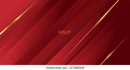abstract vector luxury red and gold background modern creative concept
