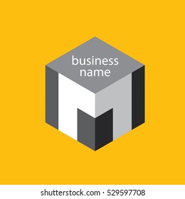 Abstract vector M logo