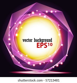 Abstract vector Magic Frame.