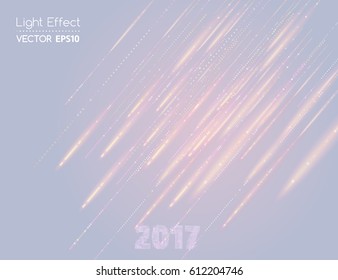 Abstract vector magic glow light effect with neon blur.