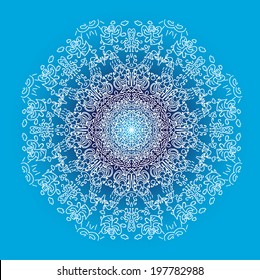 Abstract vector mandala