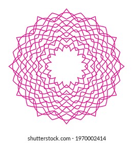 Abstract Vector Mandala Background Design.