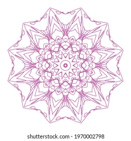 Abstract Vector Mandala Background Design