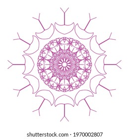 Abstract Vector Mandala Background Design
