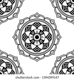 Abstract Vector Mandala for coloring page
