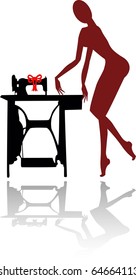 the abstract vector mannequin silhouette
