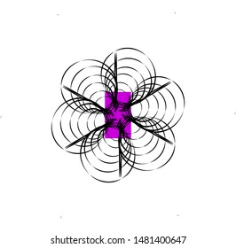 abstract vector with many colors forming mandalas