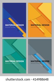 Abstract vector material design backgound templates