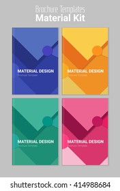 Abstract vector material design backgound templates