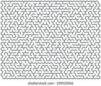 Abstract vector maze of high complexity