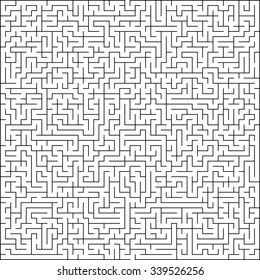 Abstract vector maze of high complexity