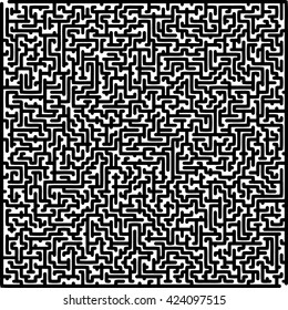 Abstract vector maze of high complexity