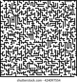 Abstract vector maze of high complexity