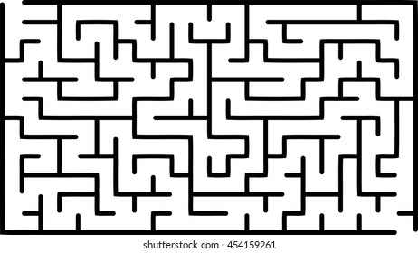 Abstract vector maze of low complexity