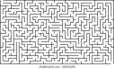 Abstract vector maze of medium complexity