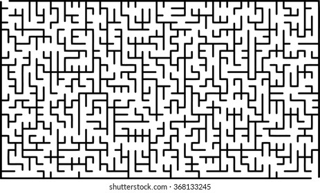 Abstract vector maze of medium complexity